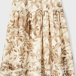 Tuckernuck and Studio McGee Cream Floral A-Line Skirt